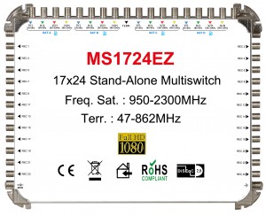 17x24 satélite multi-switch, stand-alone multiswitch