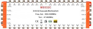 5x32 satélite multi-switch, Cascade multiswitch