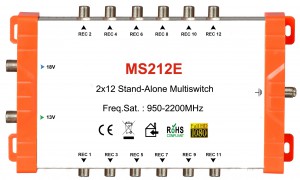 2x12 satélite multiswitch, stand-alone multiswitch