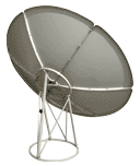 Antena parabólica de banda C de 180cm, enfoque principal