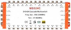 5x24 satélite multi-switch, Cascade multiswitch