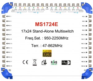 17x24 Multi - switch satellite, Independent Multi - switch